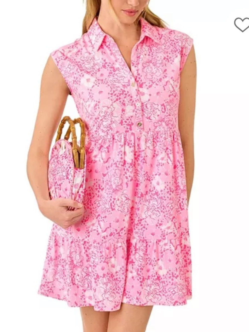 NWT Lilly Pulitzer ARLEY DRESS (CONCH SHELL PINK BURST OF JOY)
SIZE: XS
